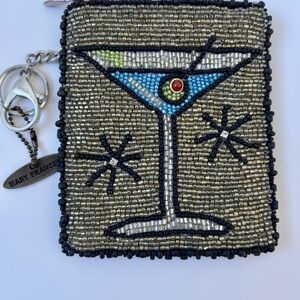 Mary Frances Martini Beaded Clutch